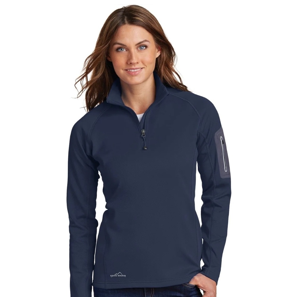 Eddie Bauer Women’s Performance Half-Zip Fleece - Navy Size Medium NWT